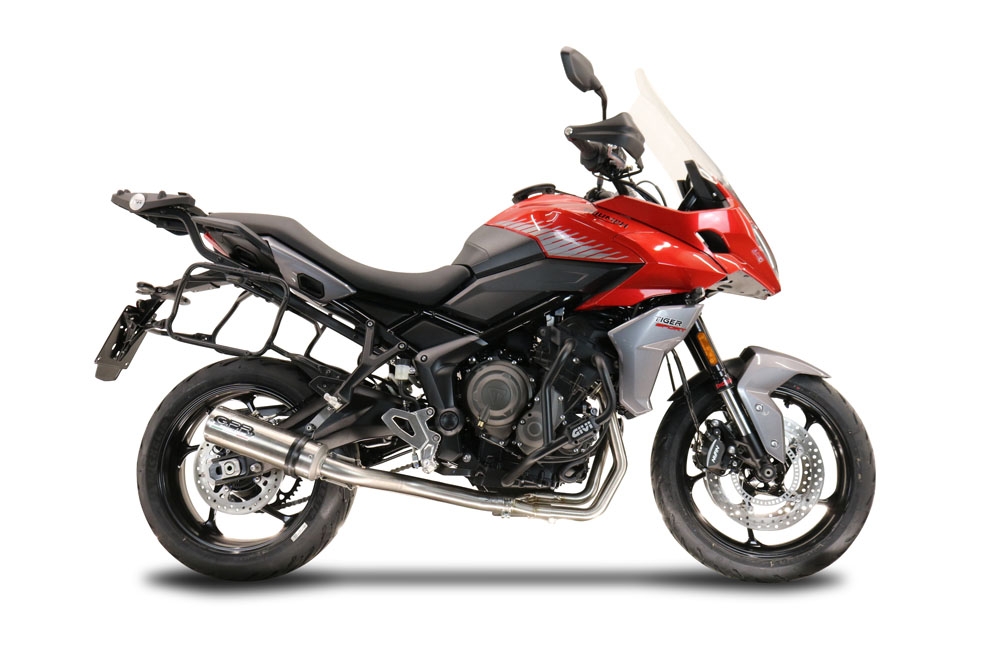 Esapament GPR compatibil cu Triumph Tiger Sport 660 2022 Sistem complet de evacuare Racing, inclusiv db killer detașabil,M3 Inox 