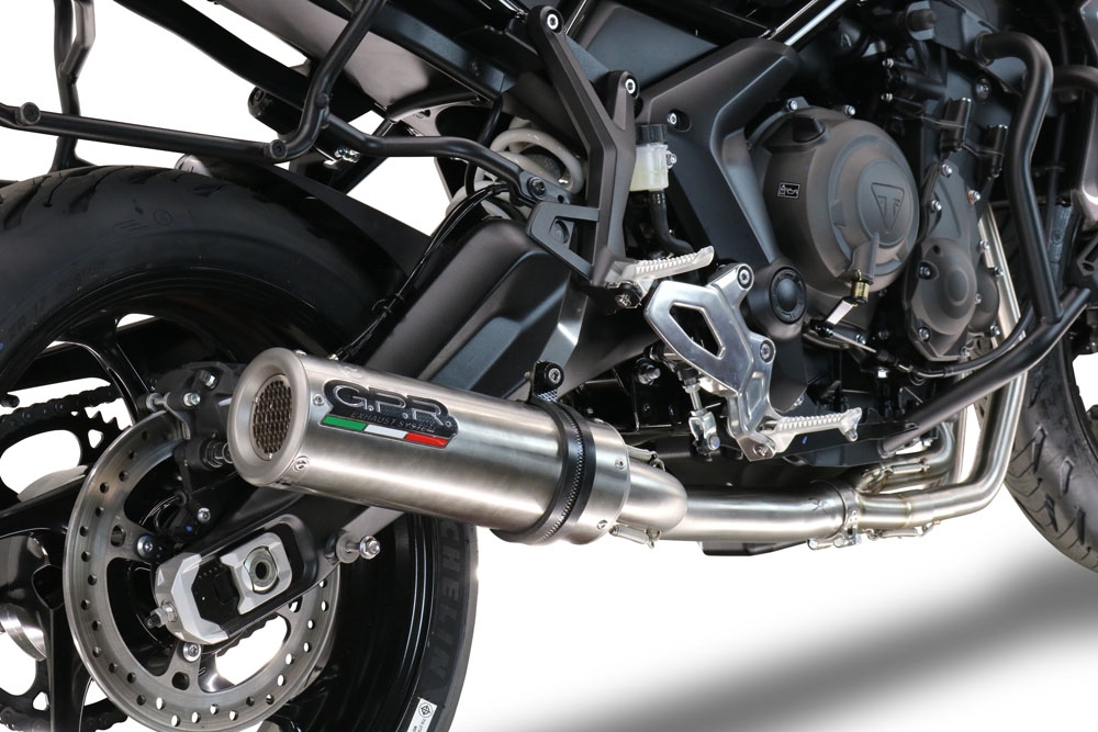 Esapament GPR compatibil cu Triumph Tiger Sport 660 2022 Sistem complet de evacuare Racing, inclusiv db killer detașabil,M3 Inox 