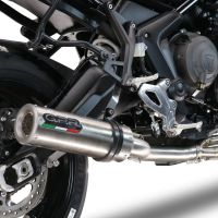 Esapament GPR compatibil cu Triumph Tiger Sport 660 2022 Sistem complet de evacuare Racing, inclusiv db killer detașabil,M3 Inox 