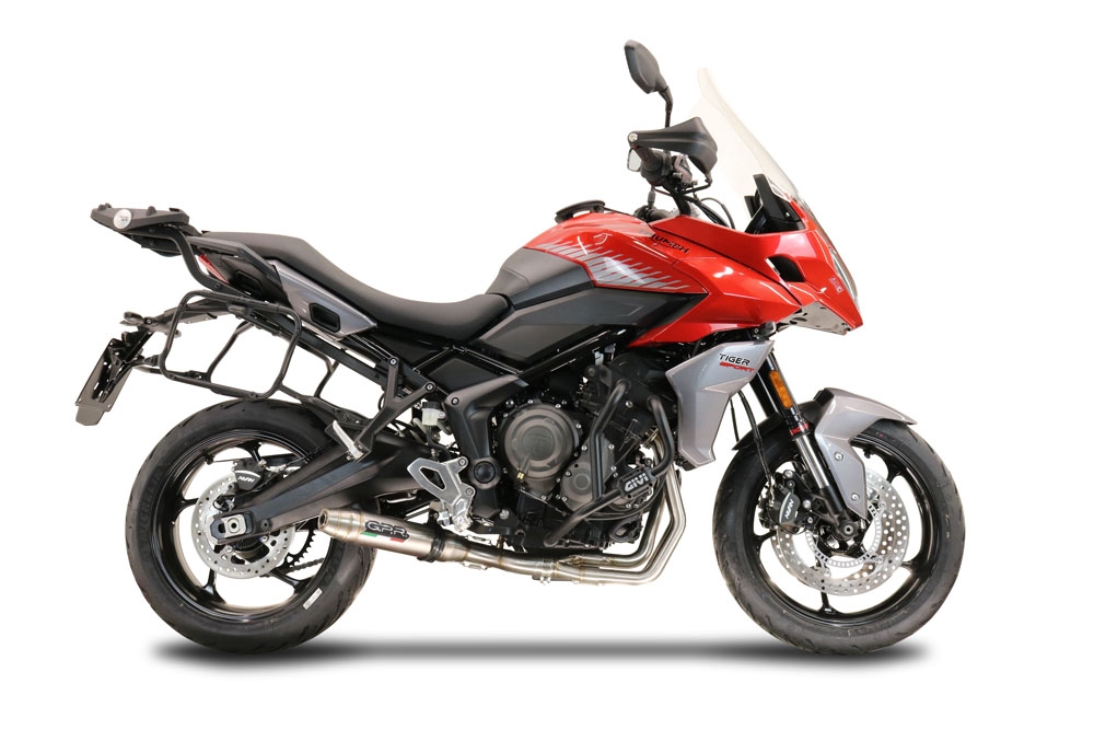 Esapament GPR compatibil cu Triumph Trident 660 2021  Sistem complet de evacuare Racing,Deeptone Inox