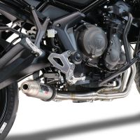 Esapament GPR compatibil cu Triumph Trident 660 2021  Sistem complet de evacuare Racing,Deeptone Inox