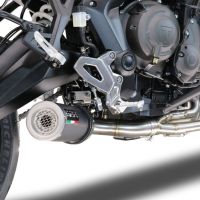 Esapament GPR compatibil cu Triumph Tiger Sport 660 2022 Sistem complet de evacuare Racing, inclusiv db killer detașabil,M3 Black Titanium