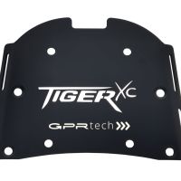 GPR TECH ile uyumlu  Triumph Tiger 800 2011/2016 e3 Zwart Placă de montare specifică pentru Top Case ALPITECH 55 LT compatibil cu portbagajul original, fabricat din oțel inoxidabil cu 4 puncte de ancorare