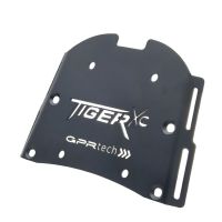 GPR TECH ile uyumlu  Triumph Tiger 800 2011/2016 e3 Zwart Placă de montare specifică pentru Top Case ALPITECH 55 LT compatibil cu portbagajul original, fabricat din oțel inoxidabil cu 4 puncte de ancorare