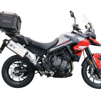 Top case GPR TECH  Triumph Tiger 1200 Gt - Rally 2022/2024 e5 Zwart Topcase din aluminiu, culoare neagră, cu placă specifică inclusă Capacitate 35 litri.