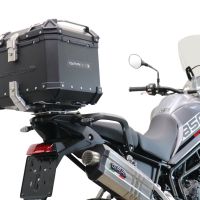 Top case GPR TECH  Triumph Tiger 1200 Gt - Rally 2022/2024 e5 Zwart Topcase din aluminiu, culoare neagră, cu placă specifică inclusă Capacitate 35 litri.