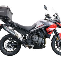 Top case GPR TECH  Triumph Tiger 1200 Gt - Rally 2022/2024 e5 Zwart Topcase din aluminiu, culoare neagră, cu placă specifică inclusă Capacitate 45 litri.