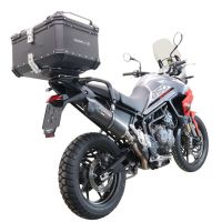 Top case GPR TECH  Triumph Tiger 1200 Gt - Rally 2022/2024 e5 Zwart Topcase din aluminiu, culoare neagră, cu placă specifică inclusă Capacitate 55 litri.