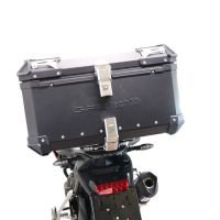 Top case GPR TECH  Triumph Tiger 1200 Gt - Rally 2022/2024 e5 Zwart Topcase din aluminiu, culoare neagră, cu placă specifică inclusă Capacitate 55 litri.