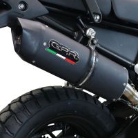 Esapament GPR compatibil cu Triumph Tiger 850 2020 Evacuare slip-on omologata, inclusiv db killer detașabil și cot de legătură,Furore Evo4 Nero