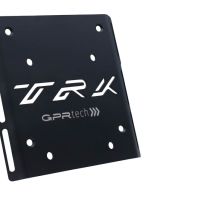 GPR TECH ile uyumlu  Benelli Trk 251 2019/2023 Zwart Placă de montare specifică pentru Top Case ALPITECH 35 LT compatibil cu portbagajul original, fabricat din oțel inoxidabil cu 4 puncte de ancorare