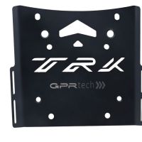 GPR TECH ile uyumlu  Benelli Trk 502 2021/2024 e5 Zwart Placă de montare specifică pentru Top Case ALPITECH 35 LT compatibil cu portbagajul original, fabricat din oțel inoxidabil cu 4 puncte de ancorare