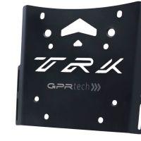 GPR TECH ile uyumlu  Benelli Trk 502 X 2021/2024 e5 Zwart Placă de montare specifică pentru Top Case ALPITECH 35 LT compatibil cu portbagajul original, fabricat din oțel inoxidabil cu 4 puncte de ancorare
