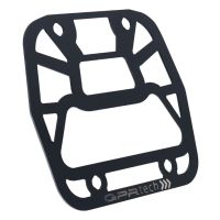 GPR TECH compatible with  Aprilia Tuareg 660 2021/2024 e5 GPR TECH SPECIFIC TITANIUM PLATE TOP CASE-ALPITECH 55 LT compatible with original luggage rack,titanium made with 4 anchor points