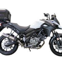 Top case GPR TECH compatible with  Suzuki V-Strom Dl 650 2012/2016 e3 GPR TECH Top case in aluminum, silver color with specific plate included Capacity 35 LT.