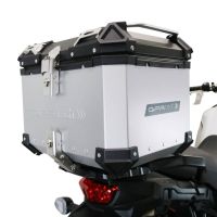 Top case GPR TECH compatible with  Suzuki V-Strom Dl 650 2017/2020 e4 GPR TECH Top case in aluminum, silver color with specific plate included Capacity 35 LT.