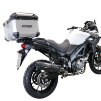 Top case GPR TECH compatible with  Suzuki V-Strom Dl 650 2012/2016 e3 GPR TECH Top case in aluminum, silver color with specific plate included Capacity 55 LT.