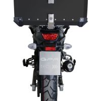 Top case GPR TECH  Suzuki V-Strom Dl 650 2017/2020 e4 Zwart Topcase din aluminiu, culoare neagră, cu placă specifică inclusă Capacitate 55 litri.