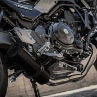 Esapament GPR compatibil cu Kawasaki Z 650 RS 2021 Amortizor omologat pentru zgomot, inclusiv linie completă, db killer și catalizator conform pentru inspecție,M3 Black Titanium