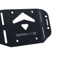 GPR TECH ile uyumlu  Kawasaki Versys 1000 i.e. 2019/2020 e4 Zwart Placă de montare specifică pentru Top Case ALPITECH 55 LT compatibil cu portbagajul original, fabricat din oțel inoxidabil cu 4 puncte de ancorare