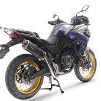 Esapament GPR compatibil cu Voge 525DSX 2023 Evacuare slip-on omologata, inclusiv db killer detașabil și cot de legătură,Dual Poppy