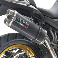 Esapament GPR compatibil cu Voge 525DSX 2023 Evacuare slip-on omologata, inclusiv db killer detașabil și cot de legătură,Dual Poppy