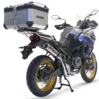 Exhaust compatible with Voge 525DSX 2023-2024, M3 Inox , Homologated legal slip-on exhaust including removable db killer and link pipe