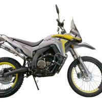 Exhaust compatible with Voge 300Rally 2022-2024, Deeptone Inox, Homologated legal slip-on exhaust including removable db killer, link pipe and catalyst