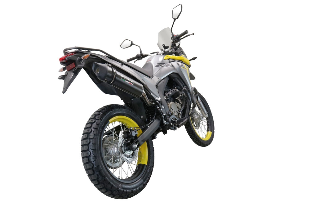 Esapament GPR compatibil cu Voge 300Rally 2022 Evacuare slip-on omologata, inclusiv db killer detașabil, cot de legătură și catalizator,Furore Evo4 Poppy
