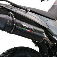 Esapament GPR compatibil cu Voge 300Rally 2022 Evacuare slip-on omologata, inclusiv db killer detașabil, cot de legătură și catalizator,Furore Evo4 Poppy