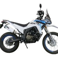 Exhaust compatible with Voge 300Rally 2022-2024, Albus Evo4, Homologated legal slip-on exhaust including removable db killer, link pipe and catalyst