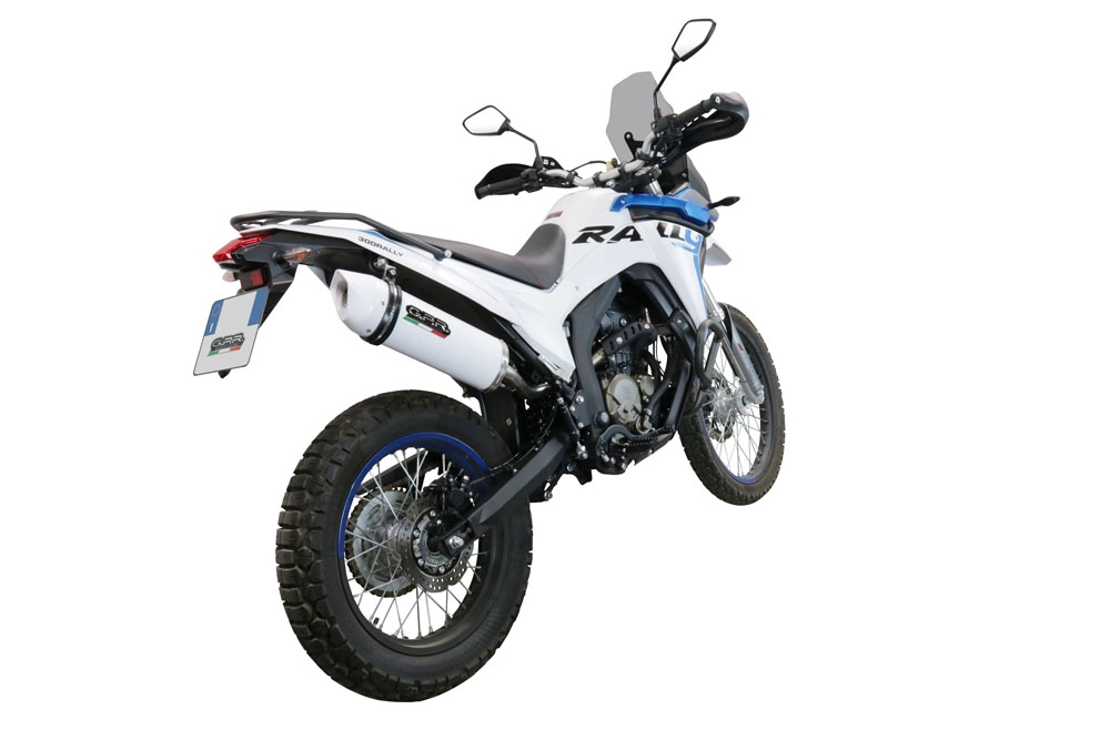 Exhaust compatible with Voge 300Rally 2022-2024, Albus Evo4, Homologated legal slip-on exhaust including removable db killer, link pipe and catalyst