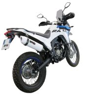 Exhaust compatible with Voge 300Rally 2022-2024, Albus Evo4, Homologated legal slip-on exhaust including removable db killer, link pipe and catalyst