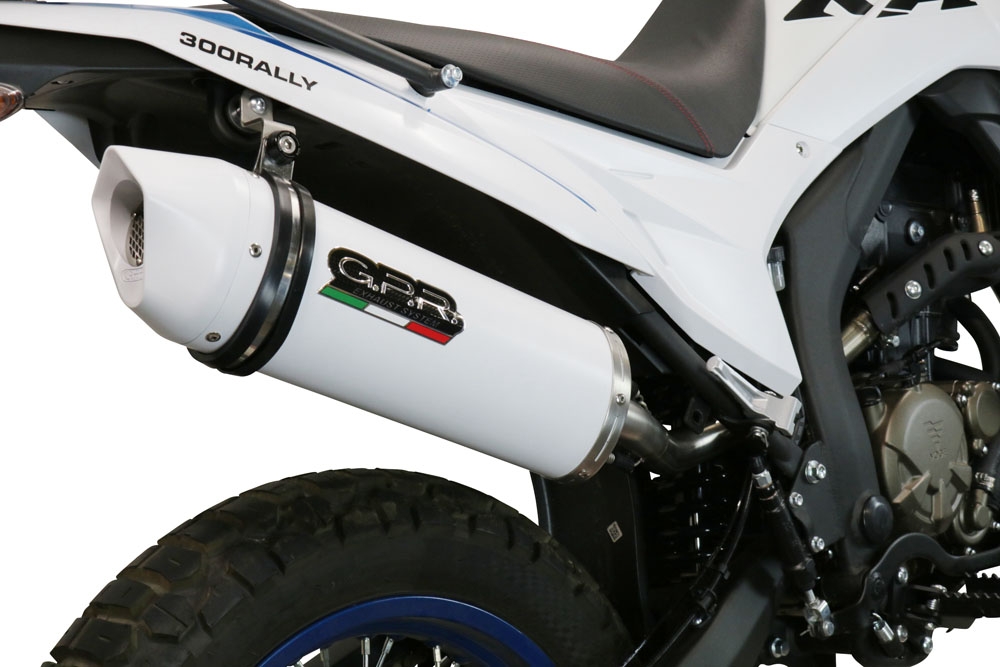 Exhaust compatible with Voge 300Rally 2022-2024, Albus Evo4, Homologated legal slip-on exhaust including removable db killer, link pipe and catalyst