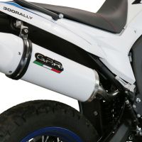 Exhaust compatible with Voge 300Rally 2022-2024, Albus Evo4, Homologated legal slip-on exhaust including removable db killer, link pipe and catalyst