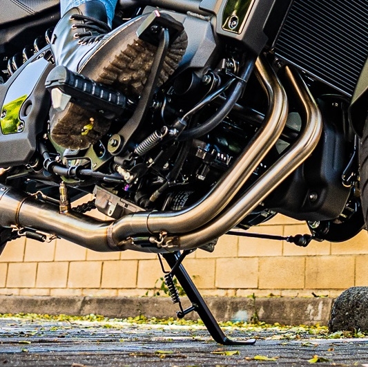 Esapament GPR compatibil cu Kawasaki Vulcan 650 S 2017 Sistem complet de evacuare legal omologat, inclusiv db killer și catalizator detașabil,M3 Black Titanium