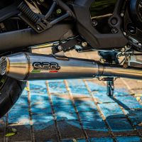 Exhaust compatible with Kawasaki Vulcan 650 S 2014-2016, Ultracone, Homologated legal full system exhaust, including removable db killer and catalyst