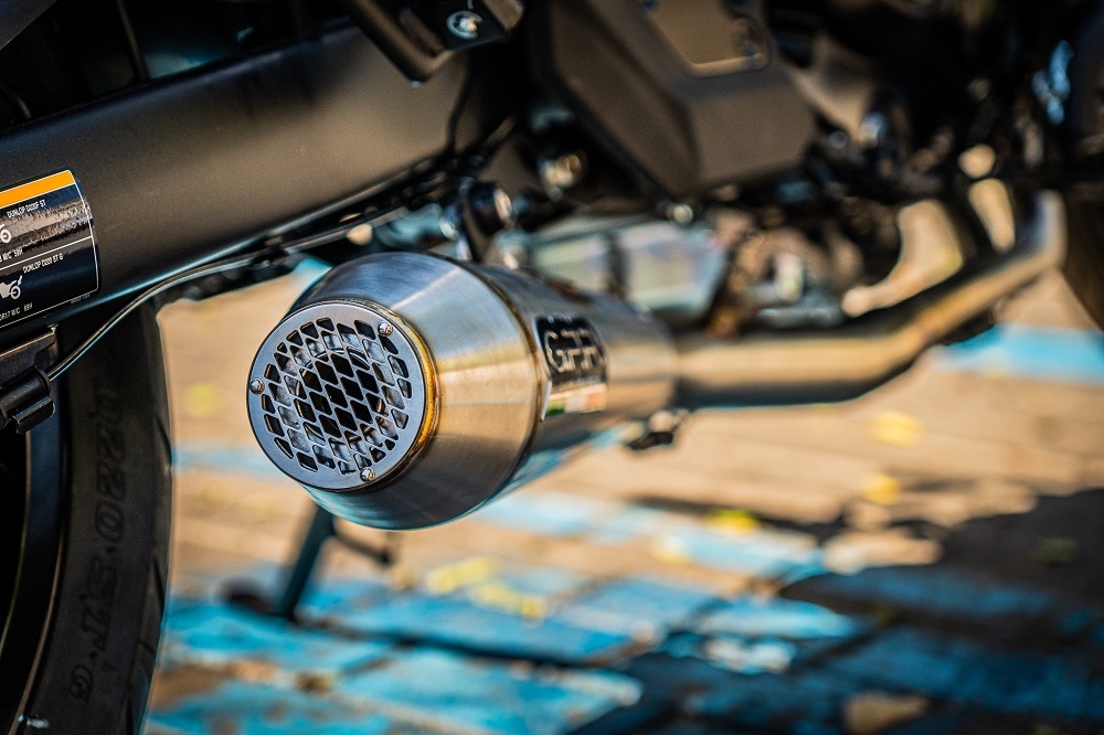 Exhaust compatible with Kawasaki Vulcan 650 S 2017-2020, Ultracone, Homologated legal full system exhaust, including removable db killer and catalyst