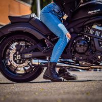 Exhaust compatible with Kawasaki Vulcan 650 S 2017-2020, Ultracone, Homologated legal full system exhaust, including removable db killer and catalyst