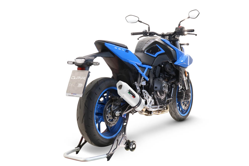 Exhaust compatible with Suzuki Gsx-8S 2022-2024, Albus Evo4, Homologated legal full system exhaust, including removable db killer and catalyst