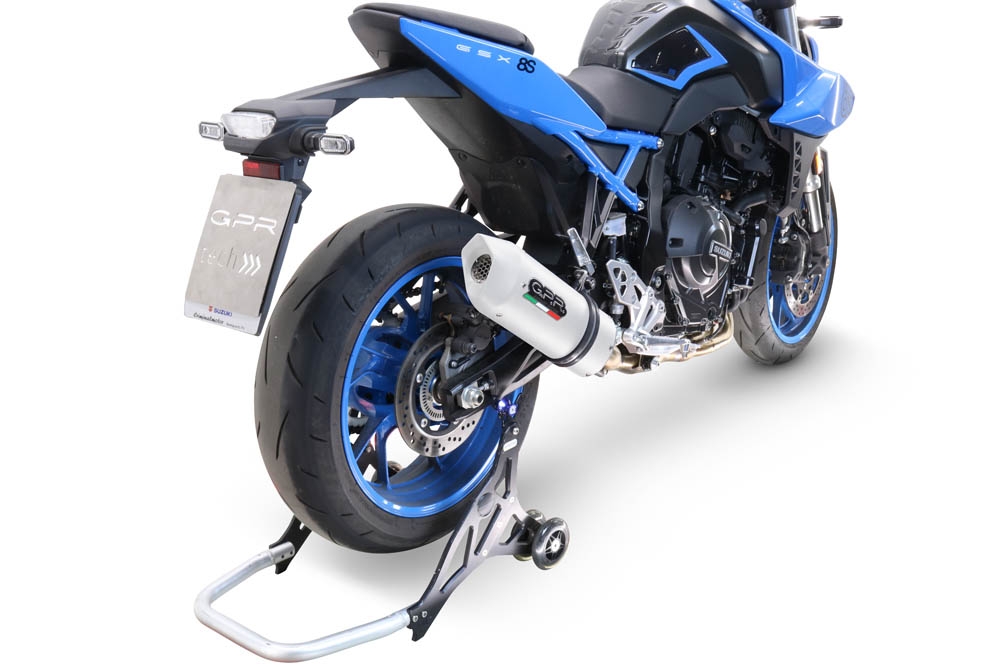 Exhaust compatible with Suzuki Gsx-8S 2022-2024, Albus Evo4, Homologated legal full system exhaust, including removable db killer and catalyst