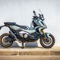 Esapament GPR compatibil cu Honda Forza 750 2021 Evacuare slip-on omologata, inclusiv db killer detașabil și cot de legătură,Furore Evo4 Nero