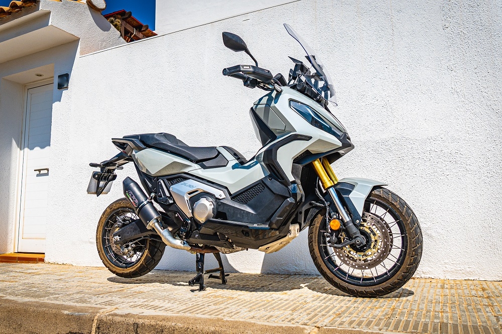 Esapament GPR compatibil cu Honda Forza 750 2021 Evacuare slip-on omologata, inclusiv db killer detașabil și cot de legătură,Furore Evo4 Nero