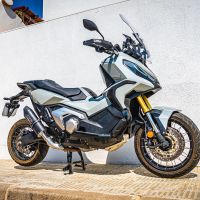 Esapament GPR compatibil cu Honda Forza 750 2021 Evacuare slip-on omologata, inclusiv db killer detașabil și cot de legătură,Furore Evo4 Nero