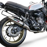 Esapament GPR compatibil cu Yamaha Xsr 700 2017  Sistem complet de evacuare Racing,Deeptone Inox