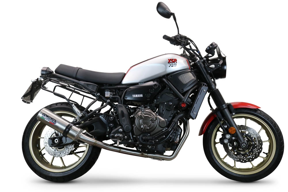 Esapament GPR compatibil cu Yamaha Xsr 700 2017 Sistem complet de evacuare Racing, inclusiv db killer detașabil,M3 Inox 