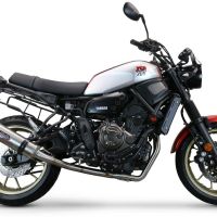 Esapament GPR compatibil cu Yamaha Xsr 700 2017 Sistem complet de evacuare Racing, inclusiv db killer detașabil,M3 Inox 