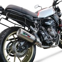 Esapament GPR compatibil cu Yamaha Xsr 700 2017 Sistem complet de evacuare Racing, inclusiv db killer detașabil,M3 Inox 