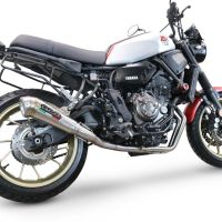 Esapament GPR compatibil cu Yamaha Xsr 700 2021 Sistem complet de evacuare legal omologat, inclusiv db killer și catalizator detașabil,Powercone Evo