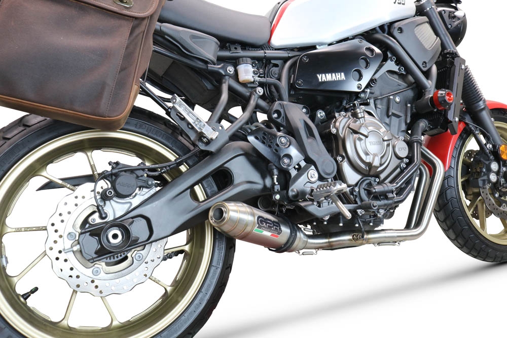 Esapament GPR compatibil cu Yamaha Xsr 700 2021  Sistem complet de evacuare Racing,Deeptone Inox